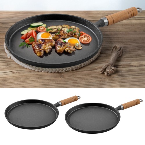 Round cast iron skillet - iron, frying