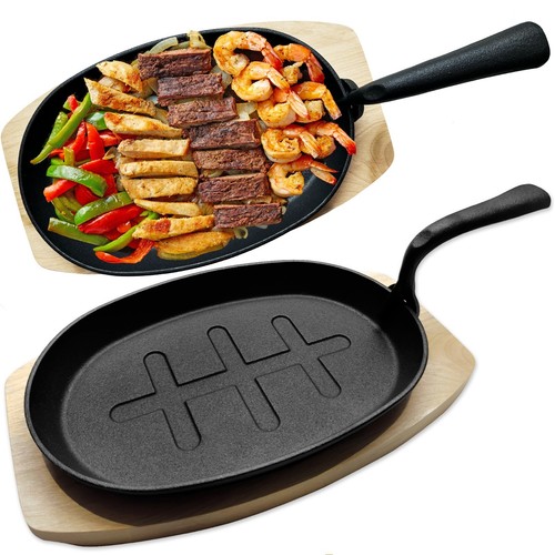 Cast iron skillet - skillet, sizzling
