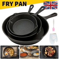 Set of 3 Cast Iron Non Stick